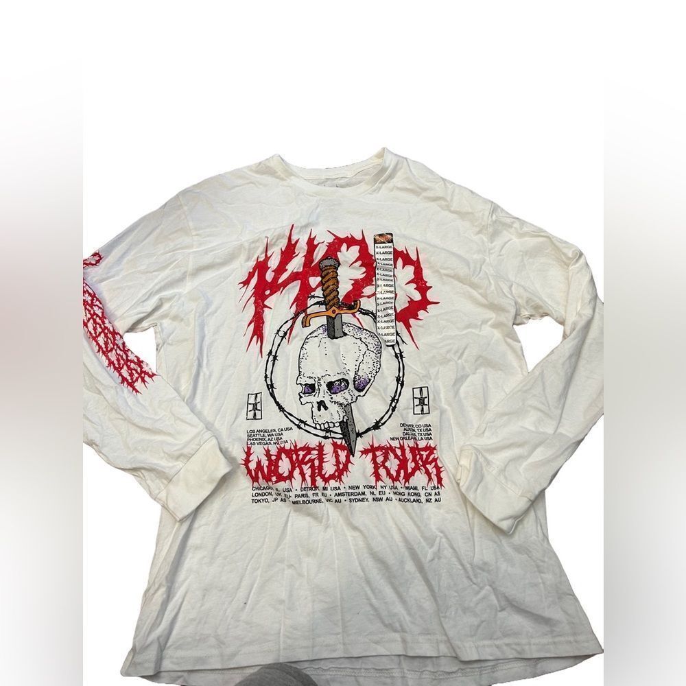 Trippie Redd 1400 World Tour Long Sleeve Tshirt NWT